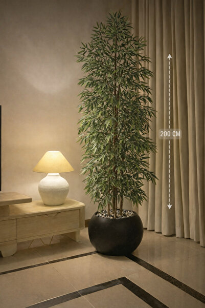 CENTRHOME 200cm tall bamboo tree in a round pot