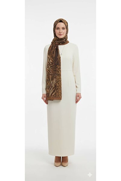 lavinscarfs Lavin Scarfs Zeopar Collection Cotton Viscose Shawl Light Brown
