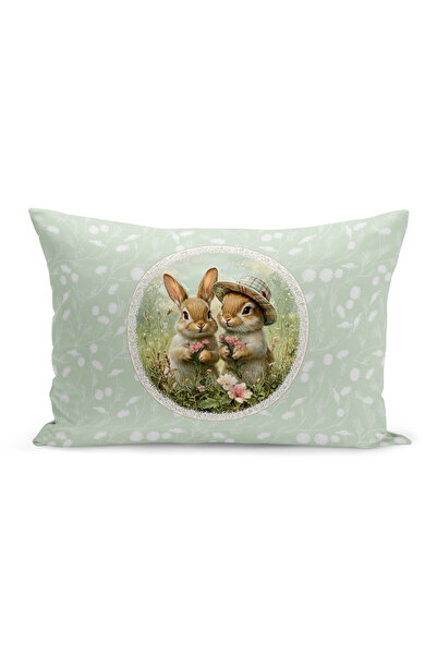 Bertille Home Husă de pernă cu imprimare digitală pe două fețe, seria Spring ...