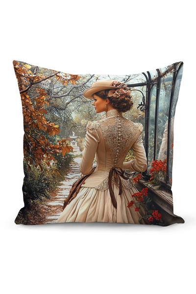 Bertille Home Husă de pernă cu imprimare digitală pe două fețe, seria Spring ...