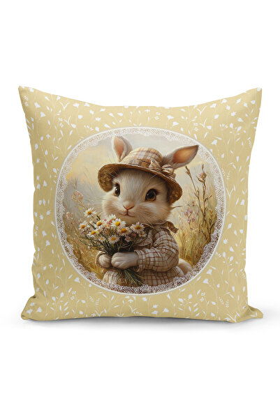 Bertille Home Ανοιξιάτικη Σειρά Κάλυμμα Μαξιλαριού Διπλής Όψης με Ψηφιακή Εκτ...