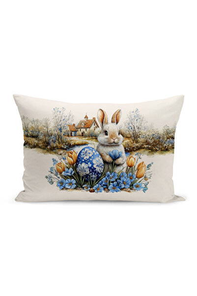 Bertille Home Ανοιξιάτικη Σειρά Κάλυμμα Μαξιλαριού Διπλής Όψης με Ψηφιακή Εκτ...