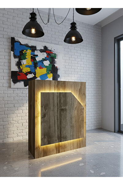 online fırsat mutlu ol mutlu kal Resital Ledli Karşılama Bankosu G-90 cm Ofis...