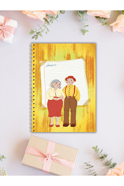 budi.crafts Sevgililer Günü Temalı Hediyelik Defter | Çizgisiz | 60 Yaprak | ...