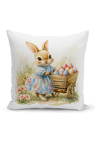 Bertille Home Ανοιξιάτικη Σειρά Κάλυμμα Μαξιλαριού Διπλής Όψης με Ψηφιακή Εκτ...