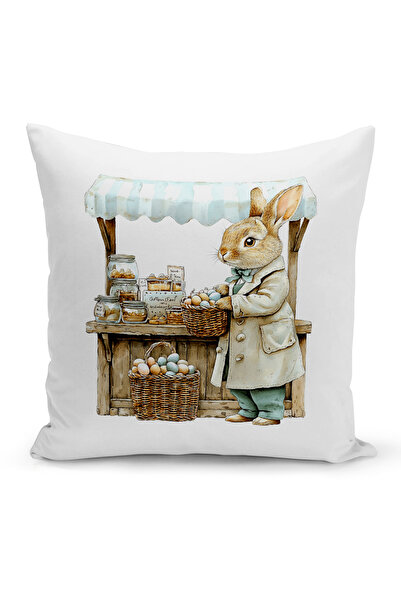 Bertille Home Husă de pernă cu imprimare digitală pe două fețe, seria Spring ...