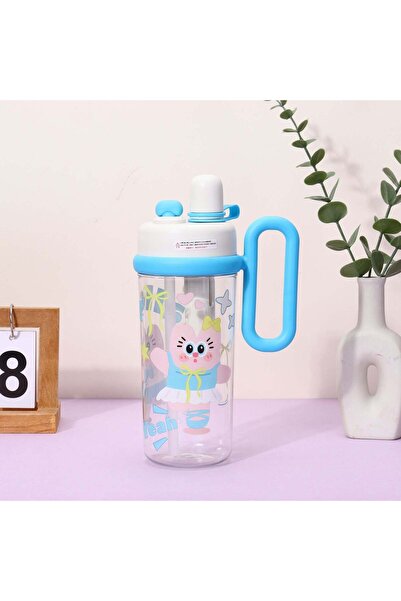 Generic A children's water bottle or flask with an attractive design and handle.