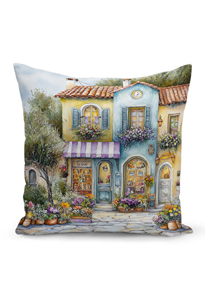 Bertille Home Ανοιξιάτικη Σειρά Κάλυμμα Μαξιλαριού Διπλής Όψης με Ψηφιακή Εκτ...