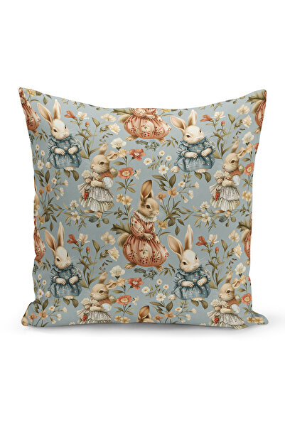 Bertille Home Ανοιξιάτικη Σειρά Κάλυμμα Μαξιλαριού Διπλής Όψης με Ψηφιακή Εκτ...