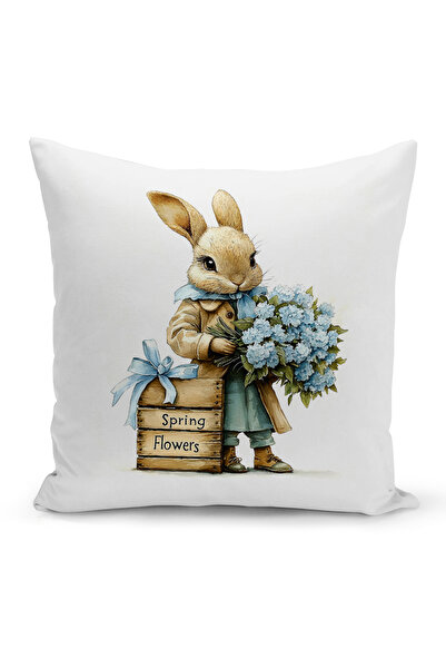 Bertille Home Husă de pernă cu imprimare digitală pe două fețe, seria Spring ...