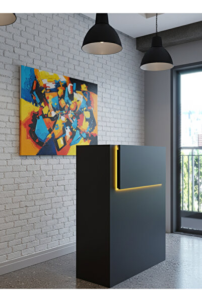 online fırsat mutlu ol mutlu kal Resital Ledli Karşılama Bankosu G-90 cm Ofis...