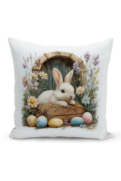 Bertille Home Husă de pernă cu imprimare digitală pe două fețe, seria Spring ...