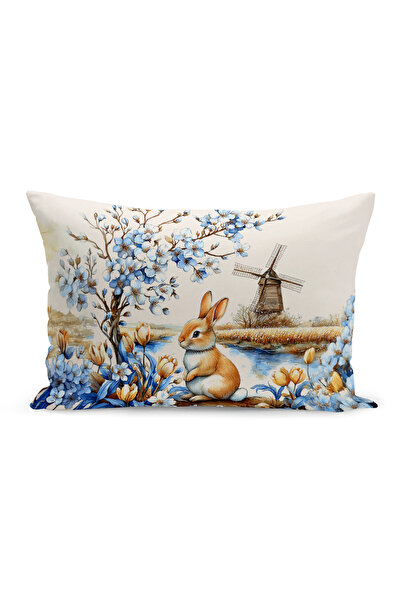 Bertille Home Ανοιξιάτικη Σειρά Κάλυμμα Μαξιλαριού Διπλής Όψης με Ψηφιακή Εκτ...