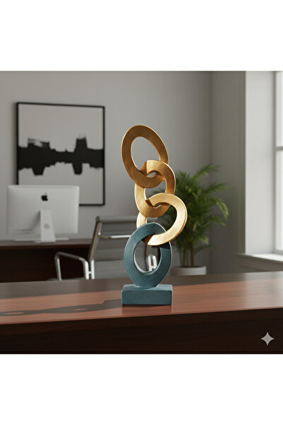 İki Cadı Tasarım Zincir Modern Heykel Polyester Dekoratif Obje