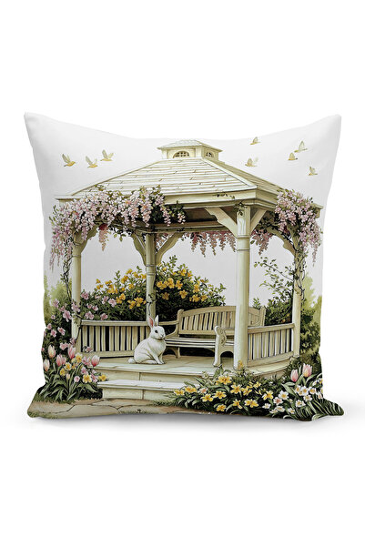 Bertille Home Ανοιξιάτικη Σειρά Κάλυμμα Μαξιλαριού Διπλής Όψης με Ψηφιακή Εκτ...