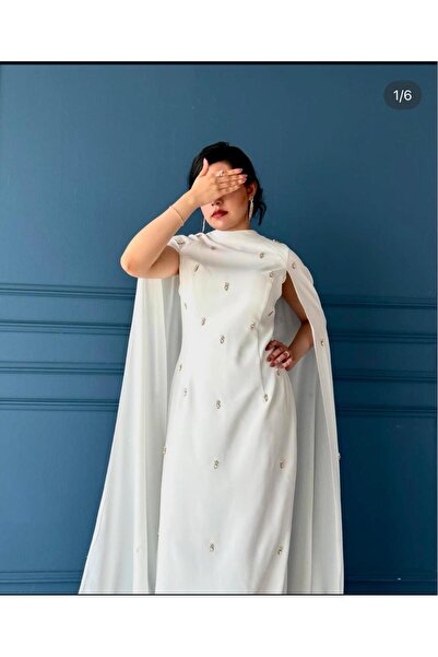 La Belle Atelier فستان كريب ماكسي
