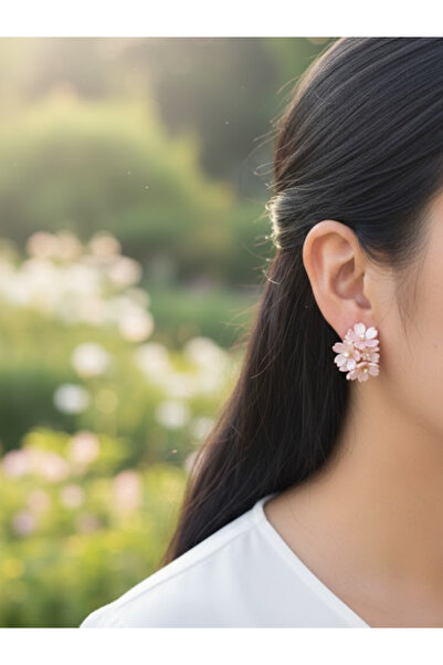 Leerybee Women's Three-Dimensional Flower Bouquet Earrings Spring Series Styl...