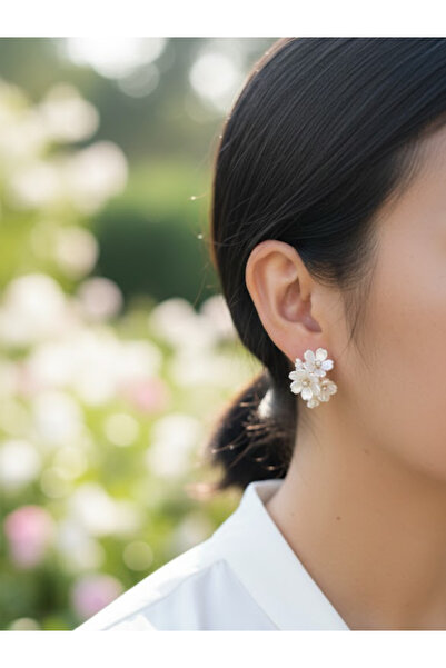 Leerybee Women's Three-Dimensional Flower Bouquet Earrings Spring Series Styl...