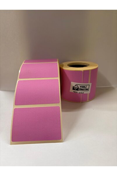 EKO BARKOD ETİKET ECZANE ETİKETİ 500 LÜK PEMBE