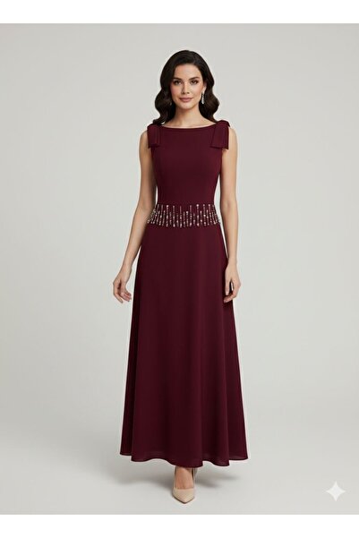 4LINA red evening dress
