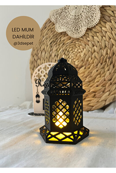 ozbience Şık Dekoratif Ramazan Feneri, Işıltılı ve Zarif Tasarım