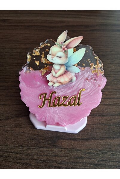 İLAYCA STORE Epoksi Magnet Tavşanlı - İsme Özel (10 Adet)