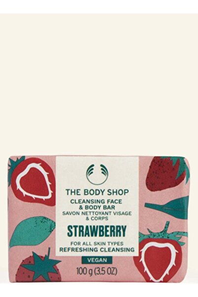 THE BODY SHOP صابونة بالفراولة للجسم والوجة