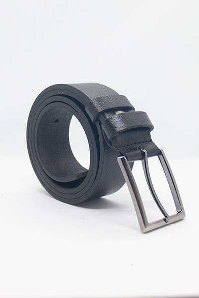 Paşala Leather Ανδρική αθλητική ζώνη από γνήσιο δέρμα, μαύρη, 4 εκ., κατάλληλ...