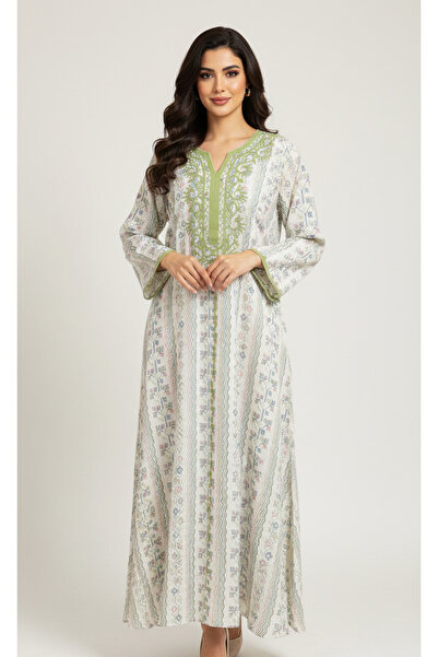 Moda Line Women's everyday jalabiya with delicate embroidery and patterns