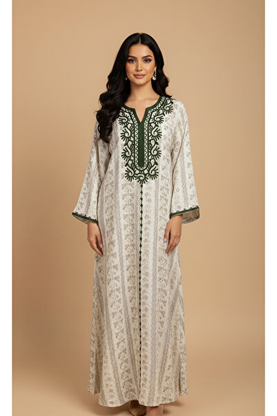 Moda Line Women's everyday jalabiya with delicate embroidery and patterns