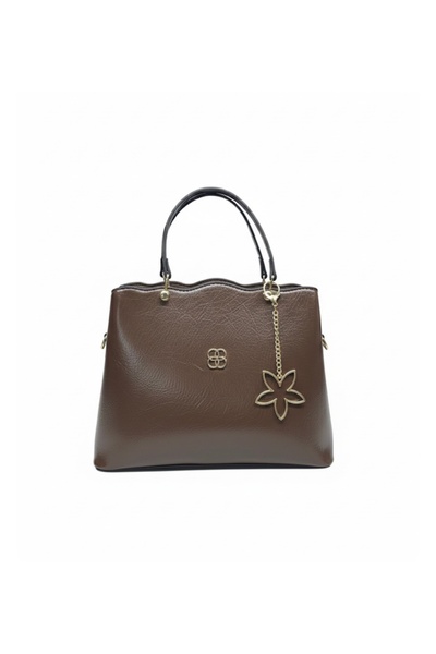 Arvelia Women's Brown Leather Hand and Shoulder Bag