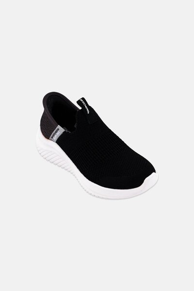 SKECHERS Toddlers Boy Ultra Flex Slip On Walking Shoes, Black