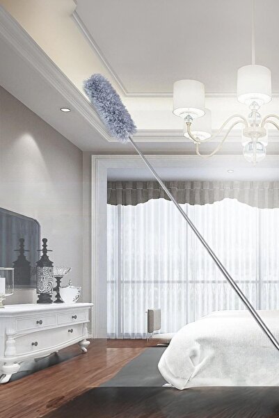 ozbience Uzun 3 Başlıklı 1,10 Mt Temizlik Fırçası ve Toz Alma Sopası