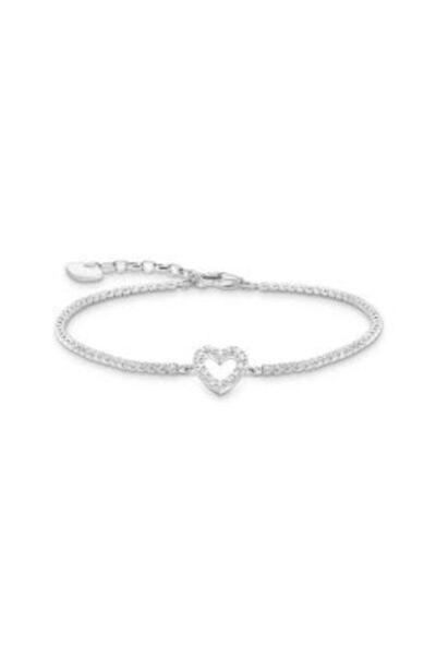 Thomas Sabo A2177-051-14-L19V Brățară tenis din argint cu inimă și pietre albe