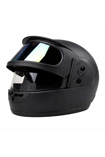 FIXATO Cască integrală unisex pentru motocicletă/scuter, cu vizor dublu, mări...