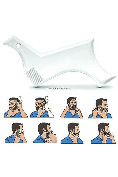 Choice White Beard Styling Comb Beard ruler beard styling tool beard styling ...