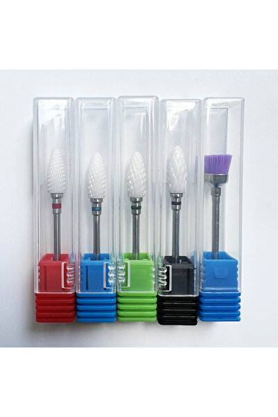 Choice 5PCS 5PCS/LOT Left Hander Ceramic Nail Drill Bits Milling Cutter for M...