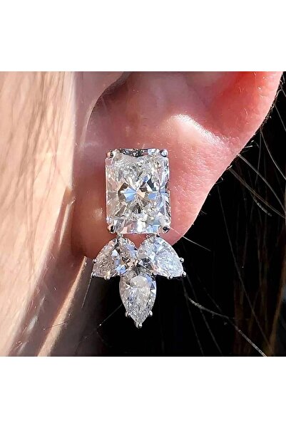 Choice E4999 Huitan Charming Stud Earrings for Women Party Engagement Inlaid ...