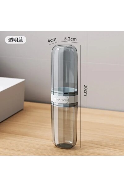 Choice علب سفر شفافة زرقاء لفرشاة الأسنان، حافظة فرشاة أسنان محمولة شفافة للا...