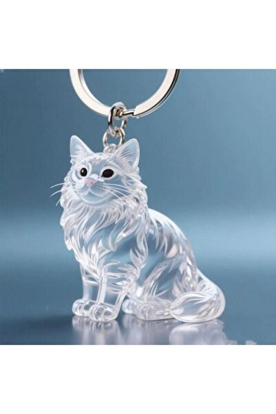 Choice A4 Lovely Pet Fur Keepsake Keychain, Transparent Cat Hair Souvenir Cap...