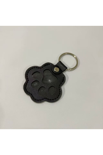 Choice black Dog Hair Collector Keychain Leather Pet Memorial Keepsake for Do...