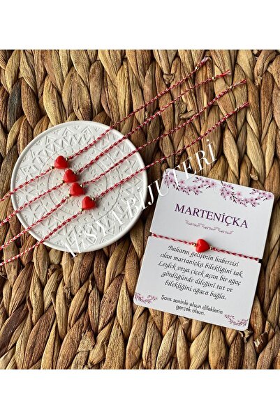 urgela Marteniçka Kalpli Boncuklu 5’li Şans Bilekliği