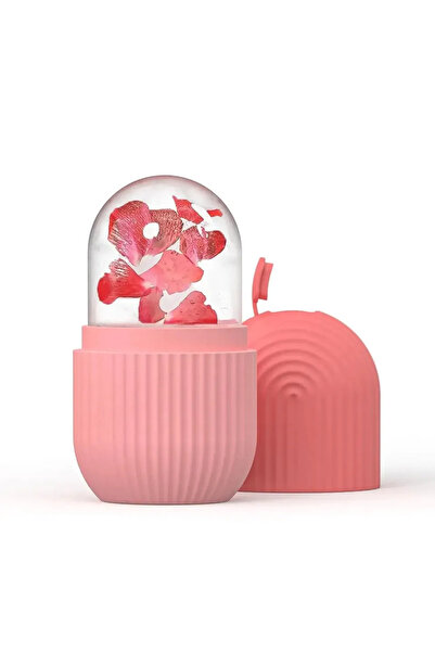 Choice قوالب مكعبات الثلج المصنوعة من السيليكون باللون الوردي، أداة تدليك الو...