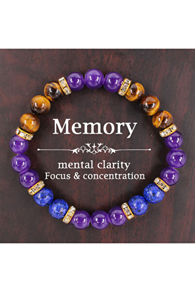 Choice L01013 Attract Wealth Energy Purple Bracelet For Women Natural Tiger E...
