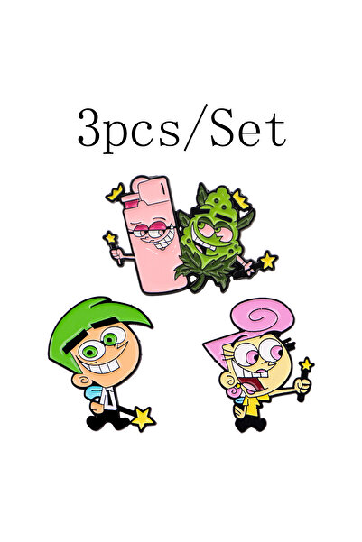 Choice 2 1-3pcs/Set Magic Guardian Enamel Pin Fairy Character Lapel Pins for ...