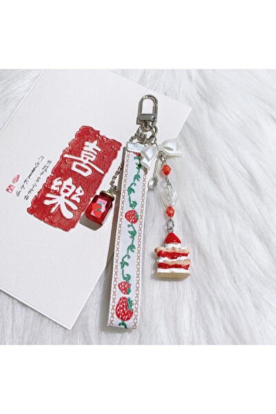 Choice A1 Cute Strawberry Cake Phone Lanyard for Women, Adorable Short Strap ...