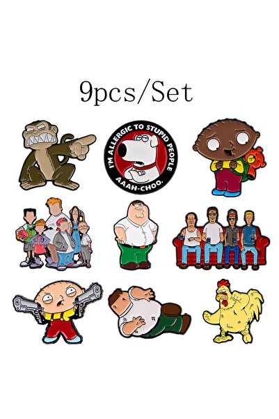 Choice 6 قطع (3-10 قطع/مجموعة) دبابيس مينا لشخصيات كرتونية كلاسيكية للنساء، د...