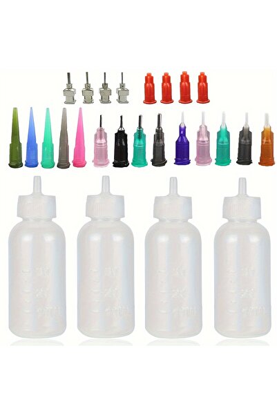 Choice Plastic Other 4 Pcs Caps 16 Pcs Needle Tips Sizes Jagua Applicator Bot...