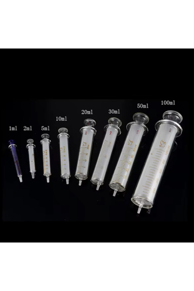 Choice1 محاقن زجاجية خضراء فاتحة سعة 10 مل للسوائل، إبرة معدنية، أدوات قياس م...