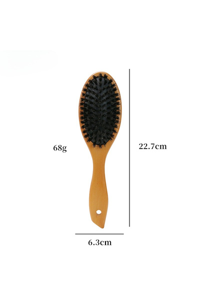Choice 1PC light brown 1PC Wood/Plastic Optional Hair Brush Boar Bristle For ...